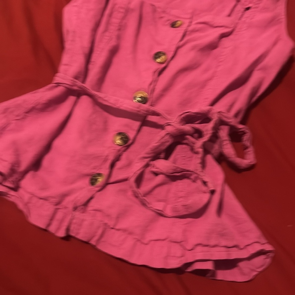 🌸 Ann Taylor Fuchsia Tank Blouse | Size Small - Picture 8 of 9